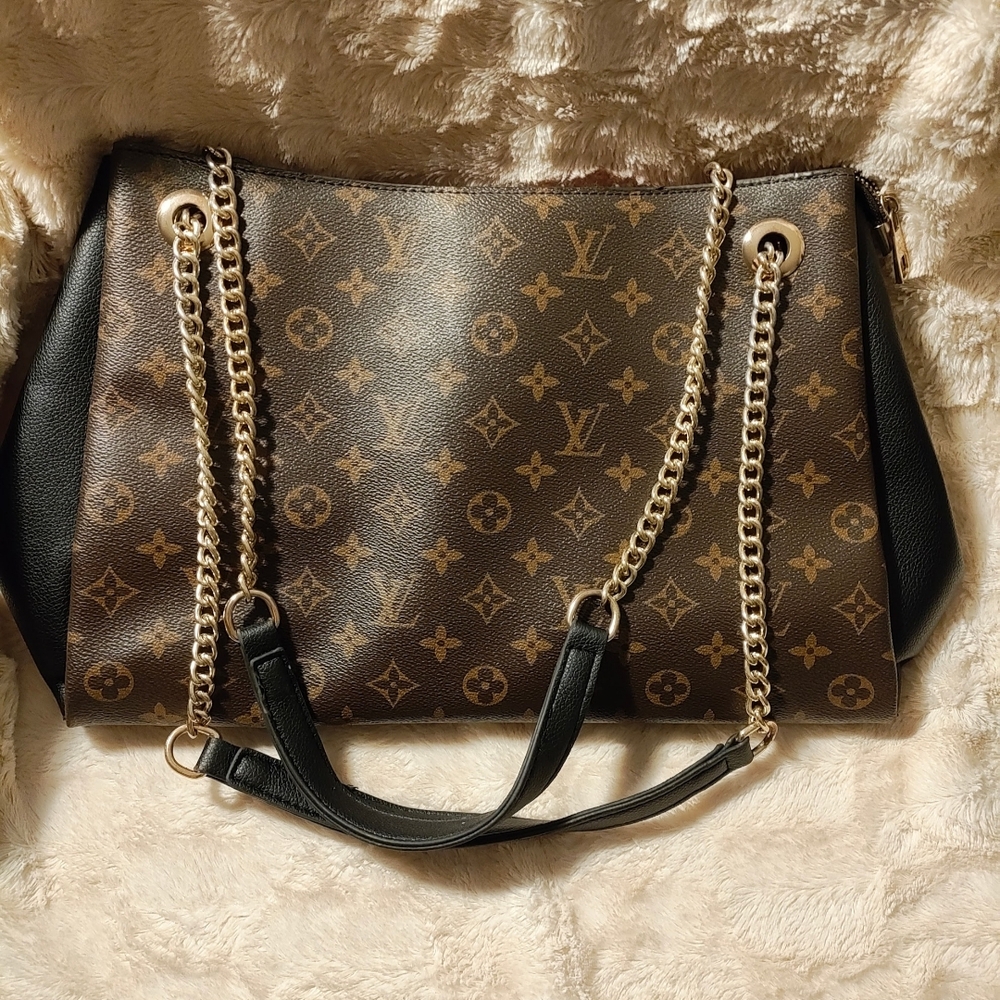 Luxury Brown Designer Tote Bag
